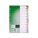 10 Tab Cardboard Dividers - JD1478 Pastel