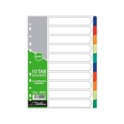 10 Tab PVC Dividers A4