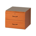 Fitted 2 Drawer Pedestal with Lock