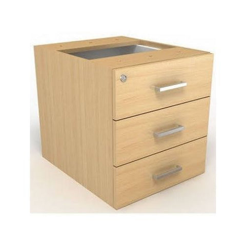 3-Drawer Fitted Pedestal