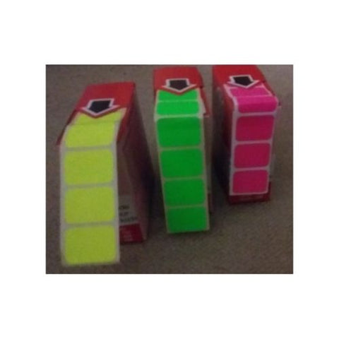 Fluorescent Labels On A Roll 19mm x 25mm