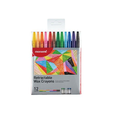 Monami retractable wax crayons