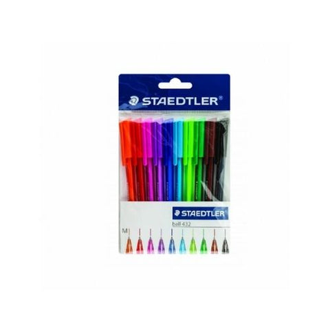 Staedtler 432M Assorted Pens Pkt10