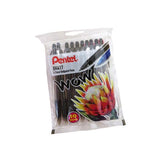 Pentel -Wow retractable ball point pen pkt 10