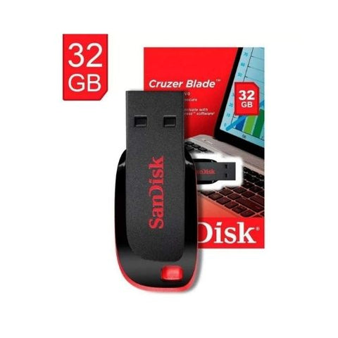 Sandisk Cruzer 32GB 2.0 Memory Stick Black