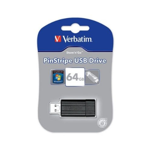 Verbatim USB 64GB Pin Stripe