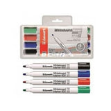 Luxor 650 Wallet of 4 Assorted White Board Markers