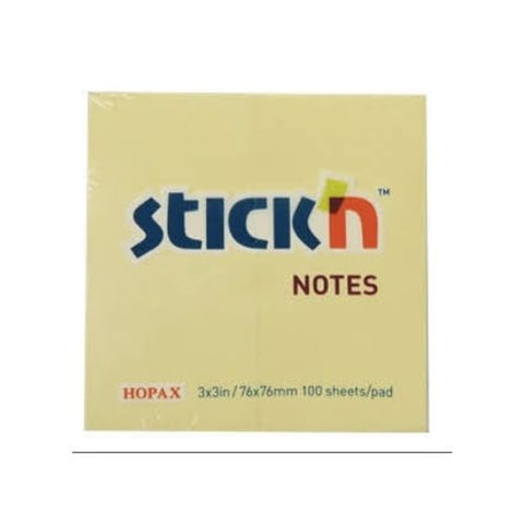 Adhesive Notes 76mm x 76mm Yellow